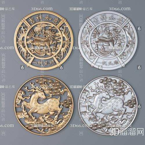 雕花铁艺与五金构件 免费3D模型库助力铁艺构件设计